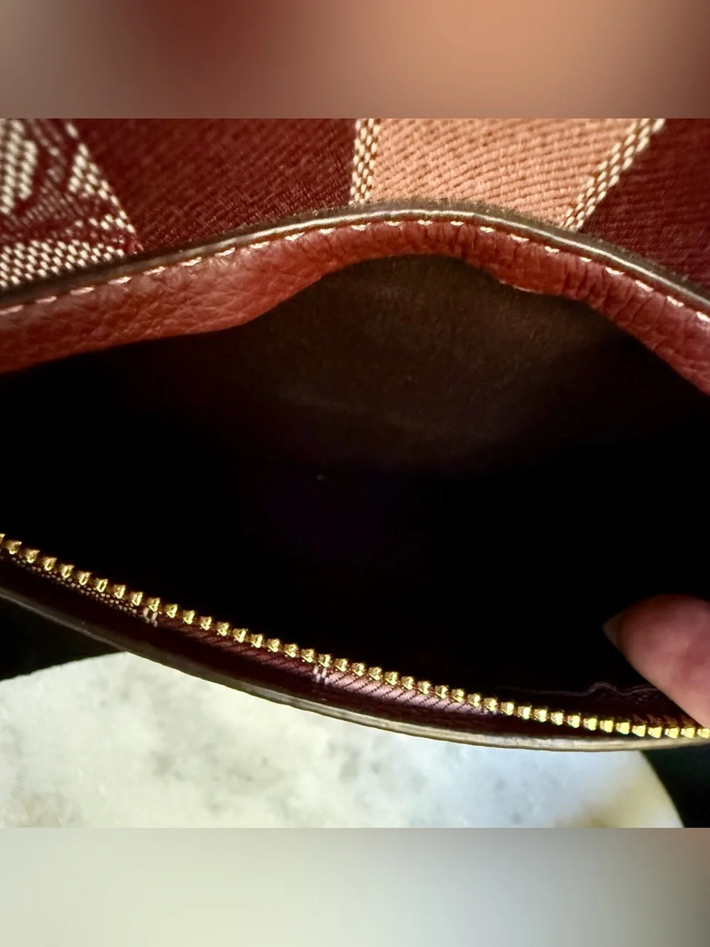 Coach Dempsey File Bag in Signature Jacquard with Stripe - NWOT